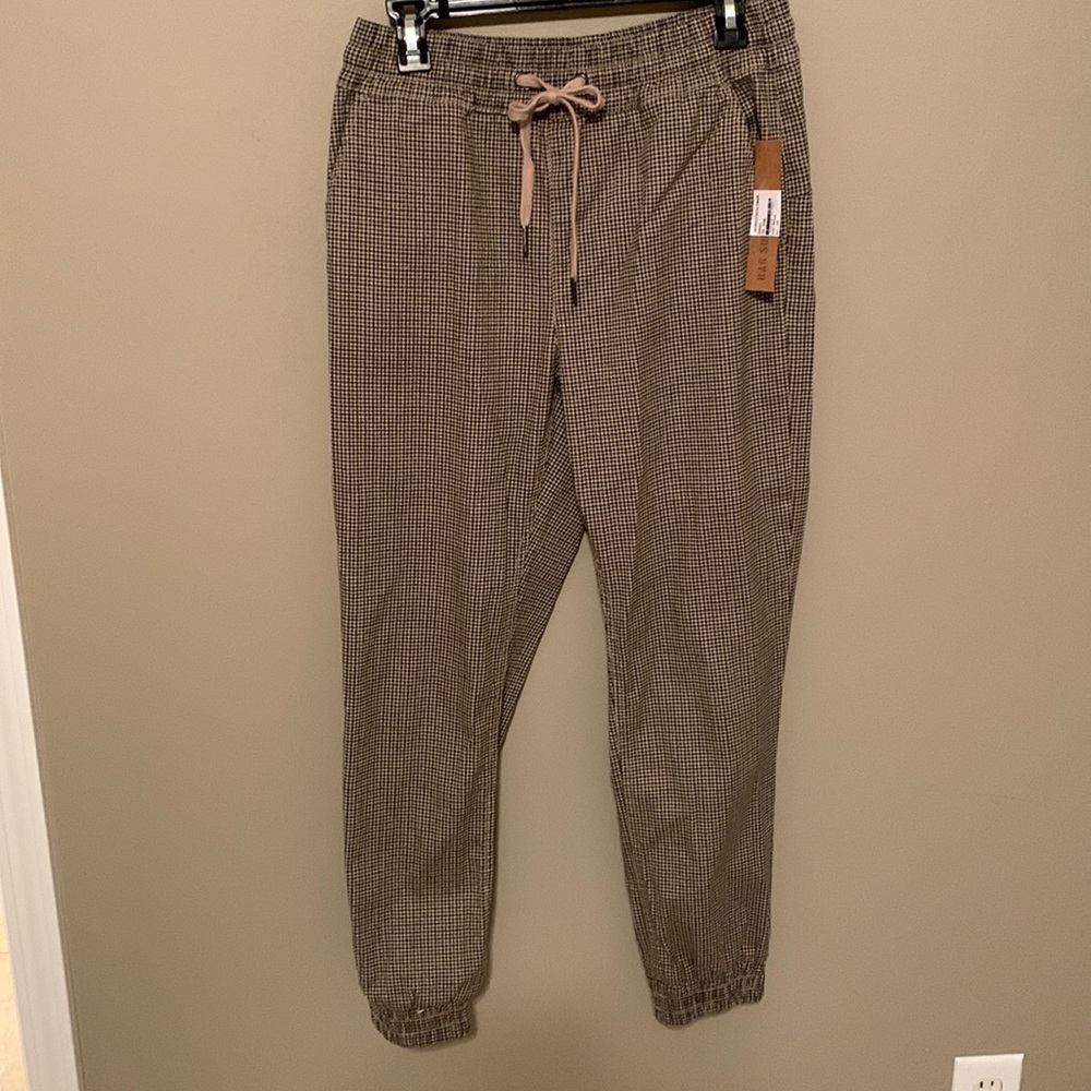 Never worn plaid jogger pants